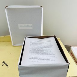 'Forbidden Pleasures' Author's Copy With Handwritten Revisions And Final Typed Manuscript - Partial Autograph