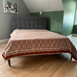 WEST ELM Queen Size Bed With CASPER Foam Mattress, See Notes (BR)