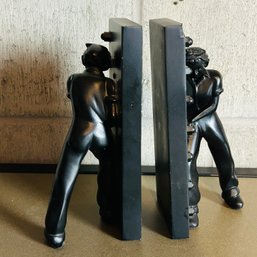 Chris Collicott Kikkerland Art Deco Style Bookends (BSMT)