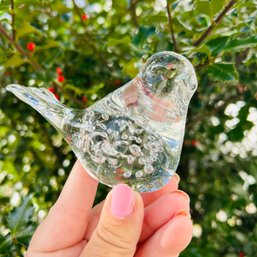 Small Glass Bird Figurine (wK)