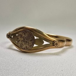 Antique S.O.B. & Co. - Sidney O. Bigney - Gold-filled Bangle Bracelet