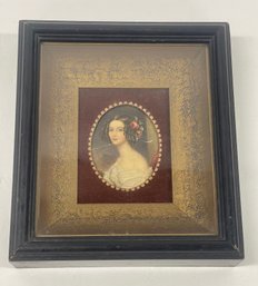 Vintage 19thC Style Framed Portrait Print