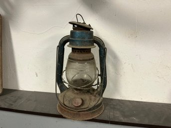 Deitz Monarch Kerosene Lantern Blue