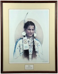 Framed Michael Gnatek Jr. Native American Artist Proof Print