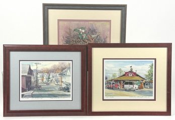 Group Of 3 Framed John Gnatek Prints