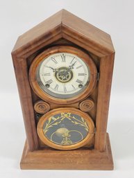 Antique Empire Gothic Doric Model Shelf Clock