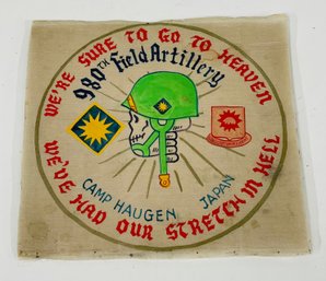 Korean War Era Army Unit Motto Silk