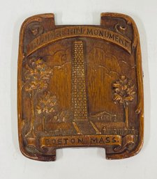 Original Antique Battle Of Bunker Hill Monument Plaque