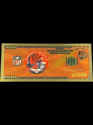 Collectible Cincinnati Bengals Gold Foiled Bill