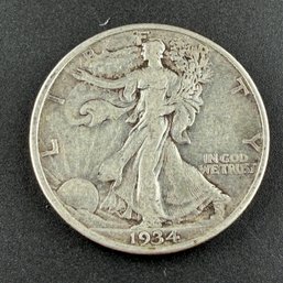 1934 Walking Liberty Silver Half Dollar