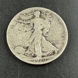 Rare 1920 Walking Liberty Silver Half Dollar