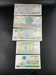 Lot Of Foreign Paper Money