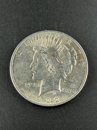 1922 Peace Silver Dollar