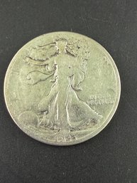 Rare 1923-S Walking Liberty Silver Half Dollar