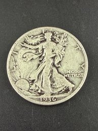 1936 Walking Liberty Silver Half Dollar