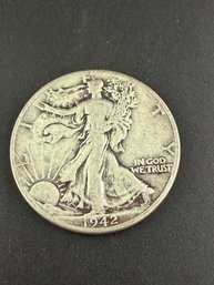 1942 Walking Liberty Silver Half Dollar