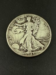 1943 Walking Liberty Silver Half Dollar