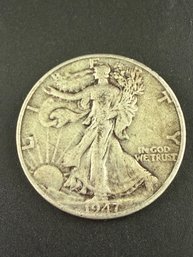 1947-D Walking Liberty Silver Half Dollar