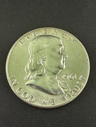 1961-D Ben Franklin Silver Half Dollar
