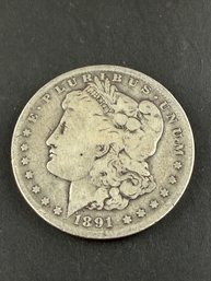 1891-o Morgan Silver Dollar