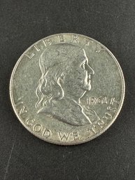 1961-D Ben Franklin Silver Half Dollar