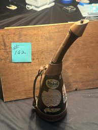 Vintage George Dickel Tennessee Whisky Powderhorn Souvenir Bottle