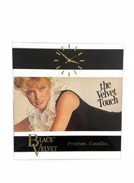 Black Velvet 'The Velvet Touch' Advertising Wall Clock