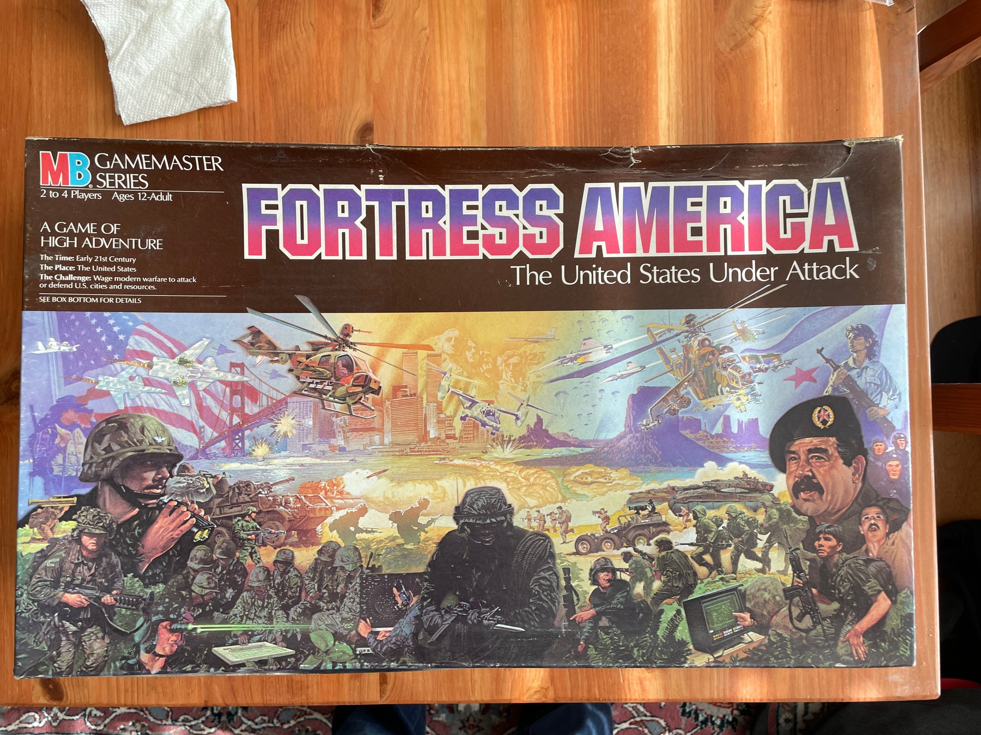 Fortress America Board Game 1986 Milton Bradley Gamemaster #15237 ...
