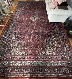 Vintage Iranian Wool Pile Area Rug