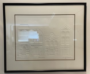MARCY EDHOLM SIGNED 'BROWNSTONE' RELIEF PRINT NO. 22/250