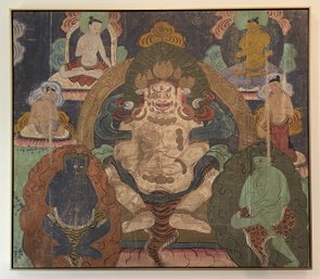 Tibetan Thangkas Are Painted By Hand On Cotton Canvas Or Silk Cloth
