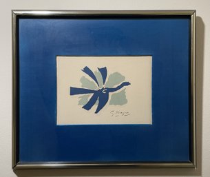 GEORGE BRAQUE SIGNED LITHOGRAPH 'LE CIEL BLEU' (THE BLUE SKY)