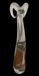 OGGETTI ITALY HEAVY CRYSTAL RAM MURANO ART GLASS