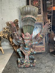 Balinese Garuda Sculpture Meticulously Hand-carved From Solid Wood
