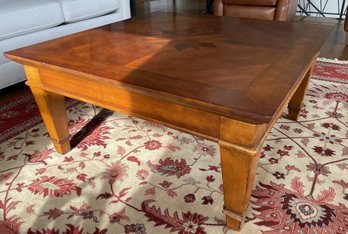 Mid-century Square Wood Coffee Table