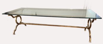 Italian Mid-century Gilt Iron Coffee Table