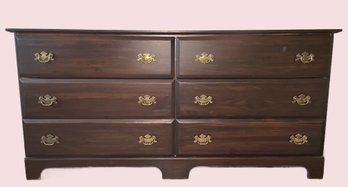 Georgian Mahogany Chippendale 6-Drawer Dresser