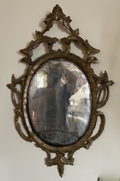 Antique 18th-century George III Oval Giltwood Mirror