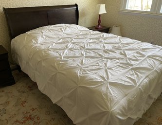 Queen Size Sleigh Bed With Saatva Mattress From Coaster Furniture
