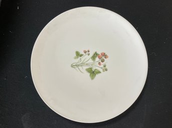 Vintage Plate Featuring A Strawberry Pattern By Peter Terris