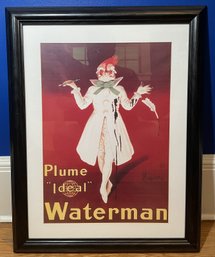 Leonetto Cappiello 'Plume 'Ideal' Waterman' Framed Vintage Art Poster Print