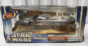 Star Wars: Luke Skywalker And Landspeeder Action Figure Vehicle From Hasbro 2002