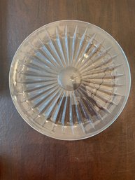 Vintage Val St. Lambert Crystal Cake Platter