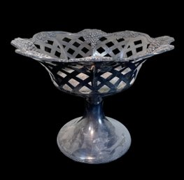 Antique Silver-plated Footed Compote Dish