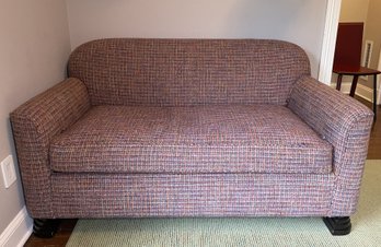 UPHOLSTERED SLEEPER SOFA WITH TWIN SIZE MATTRESS