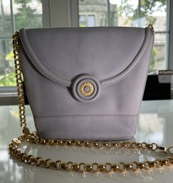 Rare Vintage Tiffany & Co. Lilac Suede Crossbody Chain Bag