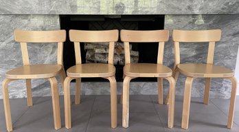 4 PC SET OF ARTEK BIRCH CHAIRS