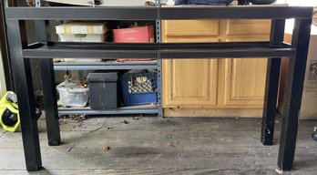 Black Rectangular Console Table