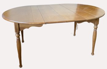 Early American Style Maple Expandable Dining Table
