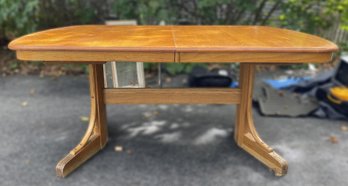 MCM Hidden Leaf Dining Table With 4 Leaves By Richardson Bros Co